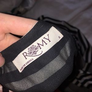 Black and White striped dress